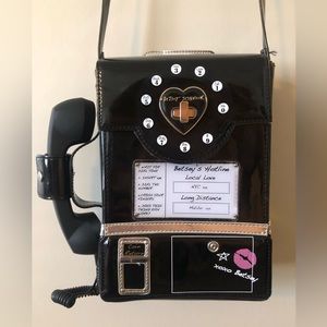 Betsey Johnson telephone crossbody bag.